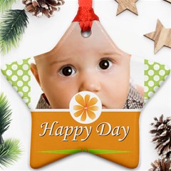 happy day - Star Ornament (Two Sides)