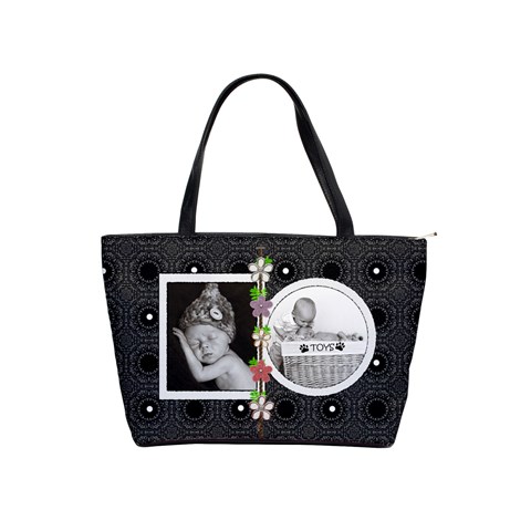 Polka Dot Classic Shoulder Handbag By Lil Front