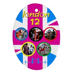 Mylondon Oval Ornament (2 Sided)