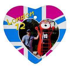  London Heart Ornament (2 Sided)