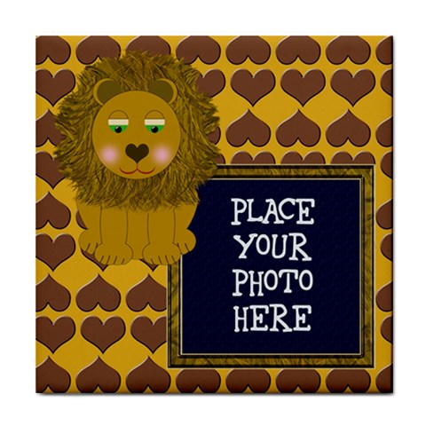 Lion Tile Coaster By Chere s Creations Front