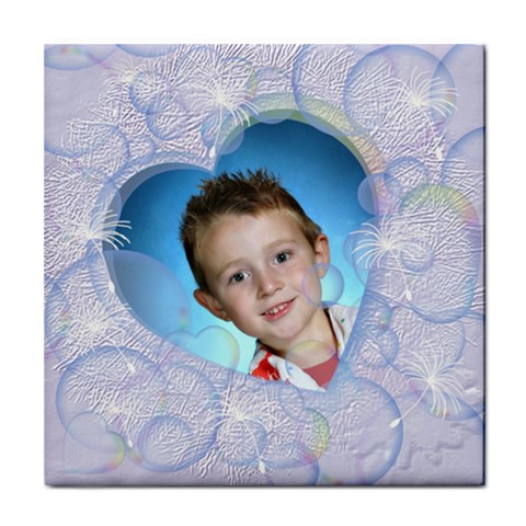 Bubbles Tile Coaster 2 By Chere s Creations Front