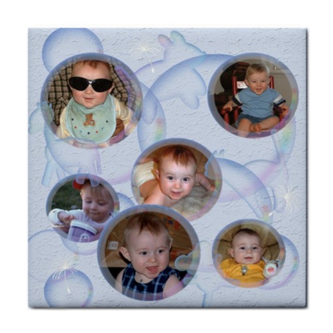 Bubbles Tile Coaster 4 By Chere s Creations Front