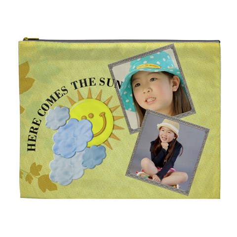 Sherry The Sun Xl Cosmetic Bag By Gracegush Front