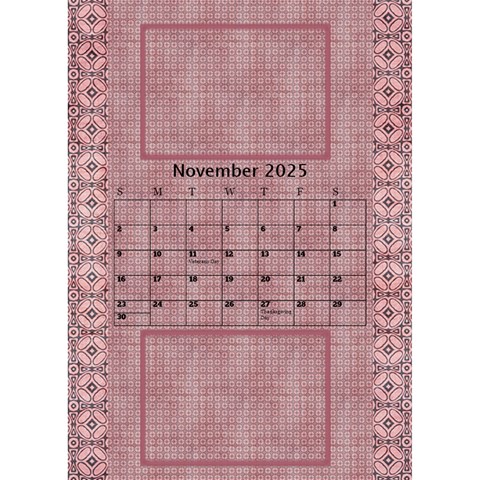 Tones Of Red Desktop Calendar By Deborah Nov 2025