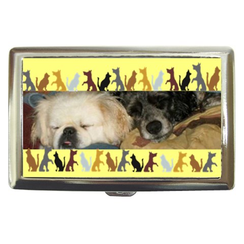 Dog Boarder Cigarette Money Case By Kim Blair Front