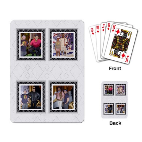 Black And White Playing Cards By Deborah Back