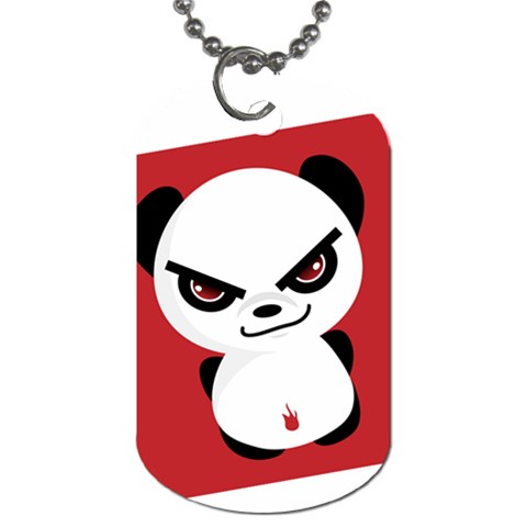 Evil Panda Dog Tag By Joyce Front