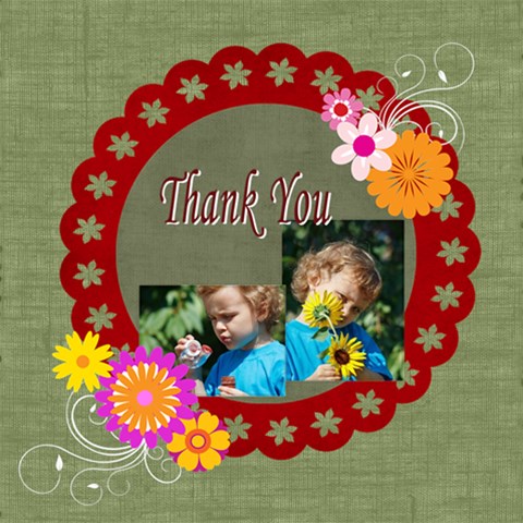 Thank You By Jacob 12 x12  Scrapbook Page - 1