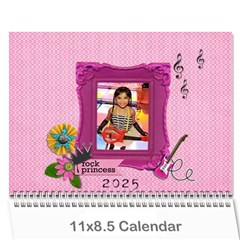 Wall Calendar (11 X 8 5) - My Rock Princess