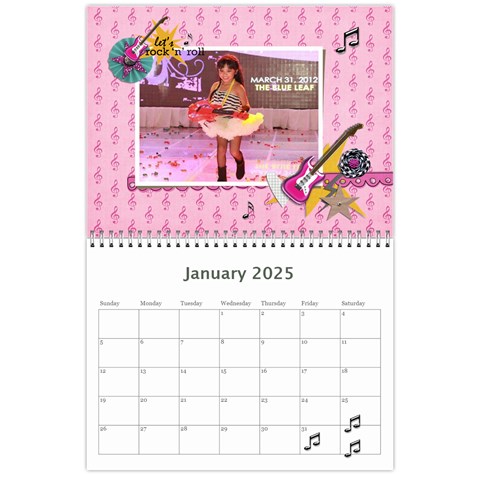 Wall Calendar (11 X 8 5) Jan 2025