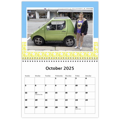 Happy Days Calendar (any Year) By Deborah Oct 2025