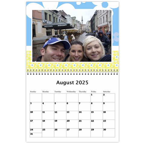 Happy Days Calendar (any Year) By Deborah Aug 2025