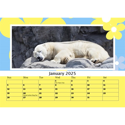 Happy Days Desktop Calendar (any Year) 8 5x6 By Deborah Jan 2025