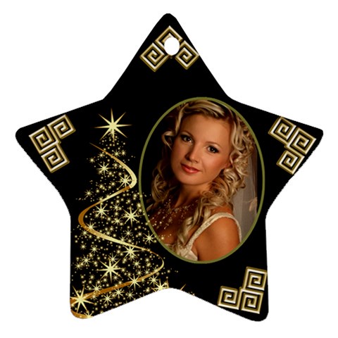 Sparkle Of Christmas Star Ornament (2 Sided) By Deborah Front