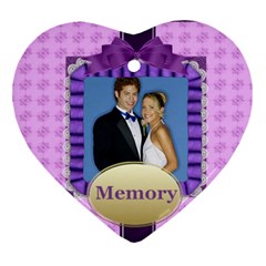 memory - Heart Ornament (Two Sides)