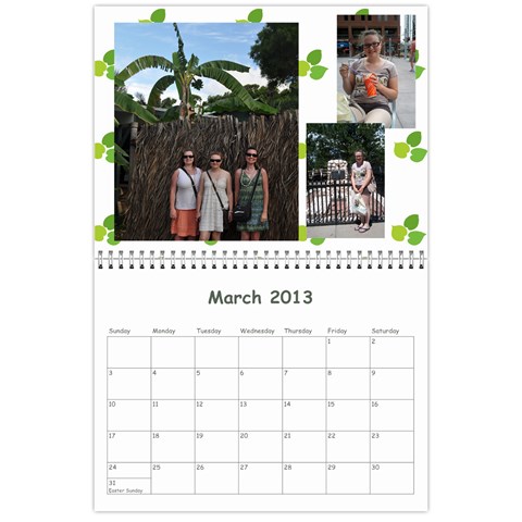 Calendar For Cheryl 2013 By Carrie Wardell Mar 2013