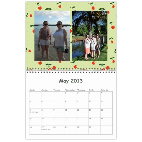 Calendar For Cheryl 2013 By Carrie Wardell May 2013