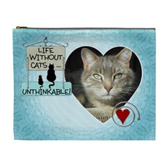 Cats XL Cosmetic Bag (7 styles) - Cosmetic Bag (XL)