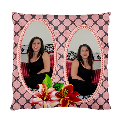 Shades Of Red Cushion Case By Deborah Front