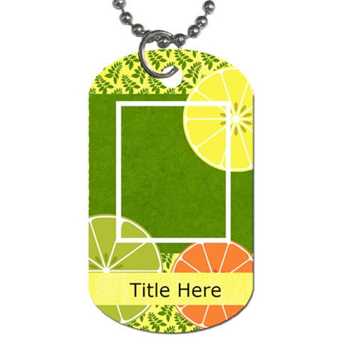 Summer Cooler Dog Tag By Bitsoscrap Front