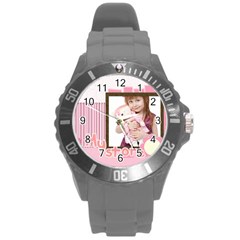 my story - Round Plastic Sport Watch (L)