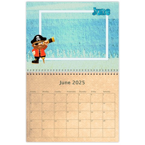 Pirate Pete 2025 Calendar By Catvinnat Jun 2025