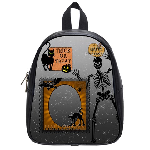 Happy Halloween Candy Bag (small School Bag) By Lil Front