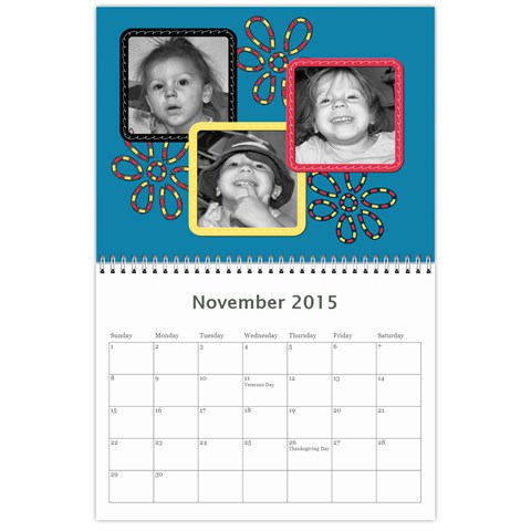 2015 Family Calendar 3 By Martha Meier Nov 2015