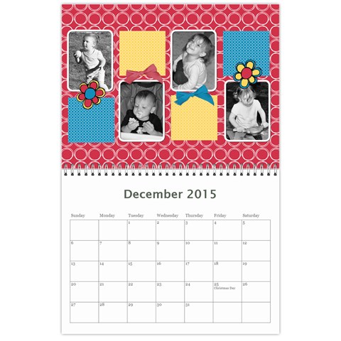 2015 Family Calendar 3 By Martha Meier Dec 2015