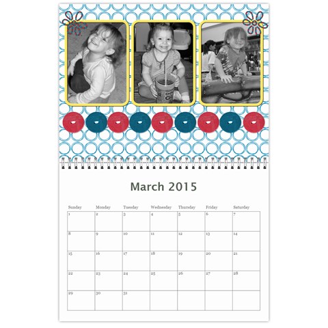 2015 Family Calendar 3 By Martha Meier Mar 2015