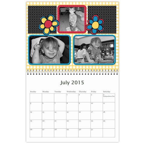 2015 Family Calendar 3 By Martha Meier Jul 2015