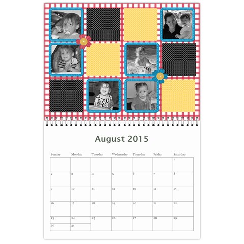 2015 Family Calendar 3 By Martha Meier Aug 2015