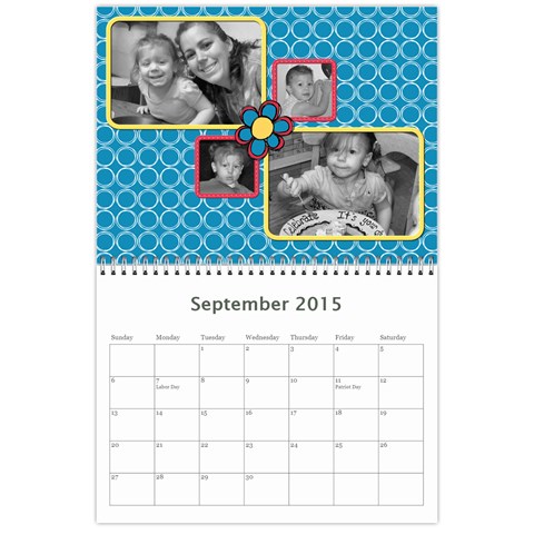 2015 Family Calendar 3 By Martha Meier Sep 2015