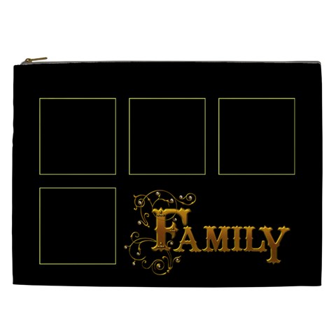 Family  Xxl Cosmetics Bag By Catvinnat Front