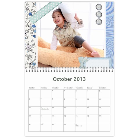 2013 Calendar By Dong Bai Oct 2013