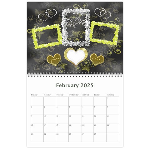 Butterflies N Frills  18 Month Calendar 2025 By Ellan Feb 2025