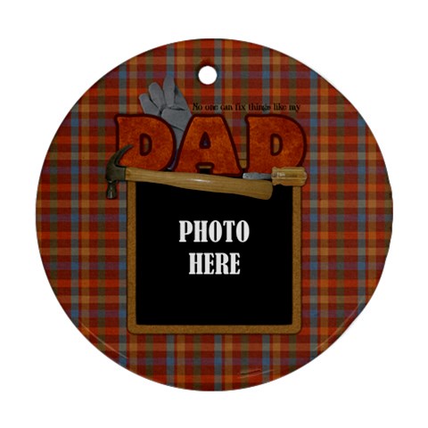 Dad Ornament 3 By Lisa Minor Front