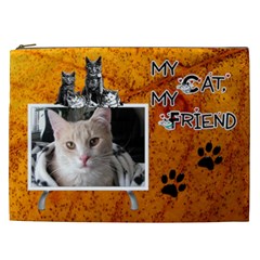 My Cat, My Friend XXL Cosmetic Bag (7 styles) - Cosmetic Bag (XXL)