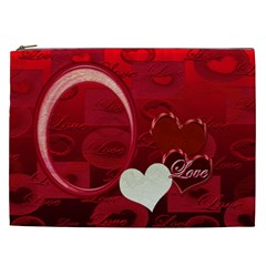 I Heart You Red XXL Cosmetic Case - Cosmetic Bag (XXL)
