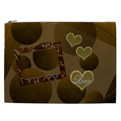 I Heart You gold Love2 Cosmetic Case XXL (7 styles) - Cosmetic Bag (XXL)