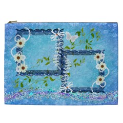 Spring flower floral blue Cosmetic Case XXL - Cosmetic Bag (XXL)