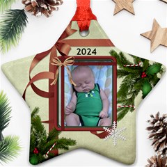 2024 Christmas Ornament (2 Sides) - Star Ornament (Two Sides)