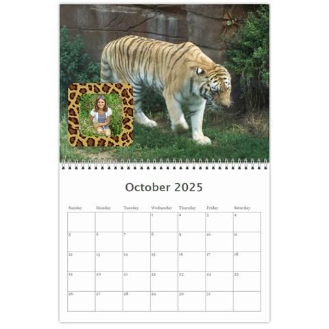 Animal Calendar 2025 By Kim Blair Oct 2025