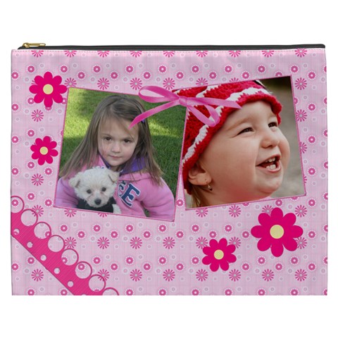 Little Princess Cosmetic Bag (xxxl) By Picklestar Scraps Front