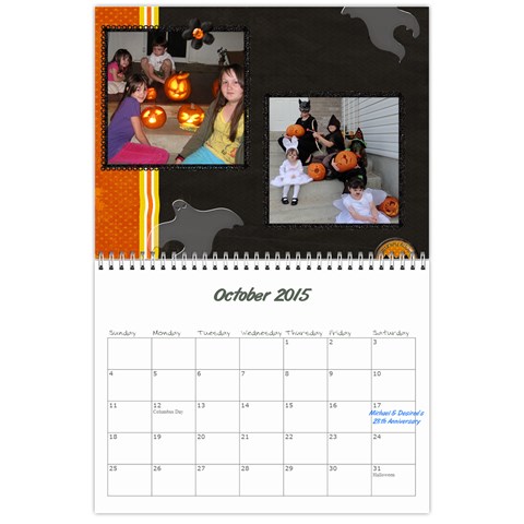 Aj Calendar By Marisa Russo Oct 2015