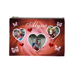 Cosmetic Bag (Large) - Hearts & Butterflies (7 styles)