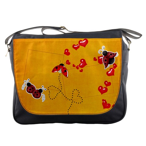 Ladybug Messenger Bag By Elena Petrova Front