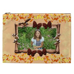 Butterfly boarder Cosmetic Bag (XXXL) 2 sides (7 styles) - Cosmetic Bag (XXL)