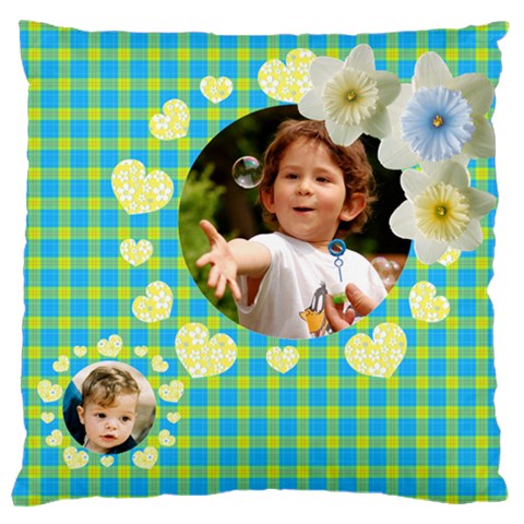 My Family Large Cushion Case (2 Sided) By Deborah Front